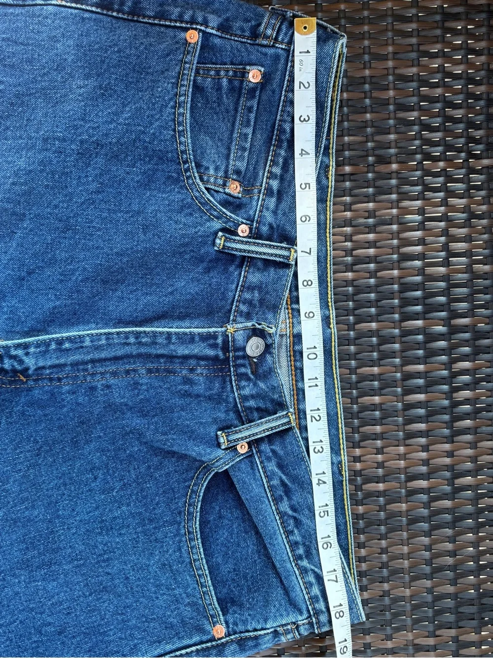 Levi's 505 Classic Straight Fit Men’s Blue Jeans 38x29